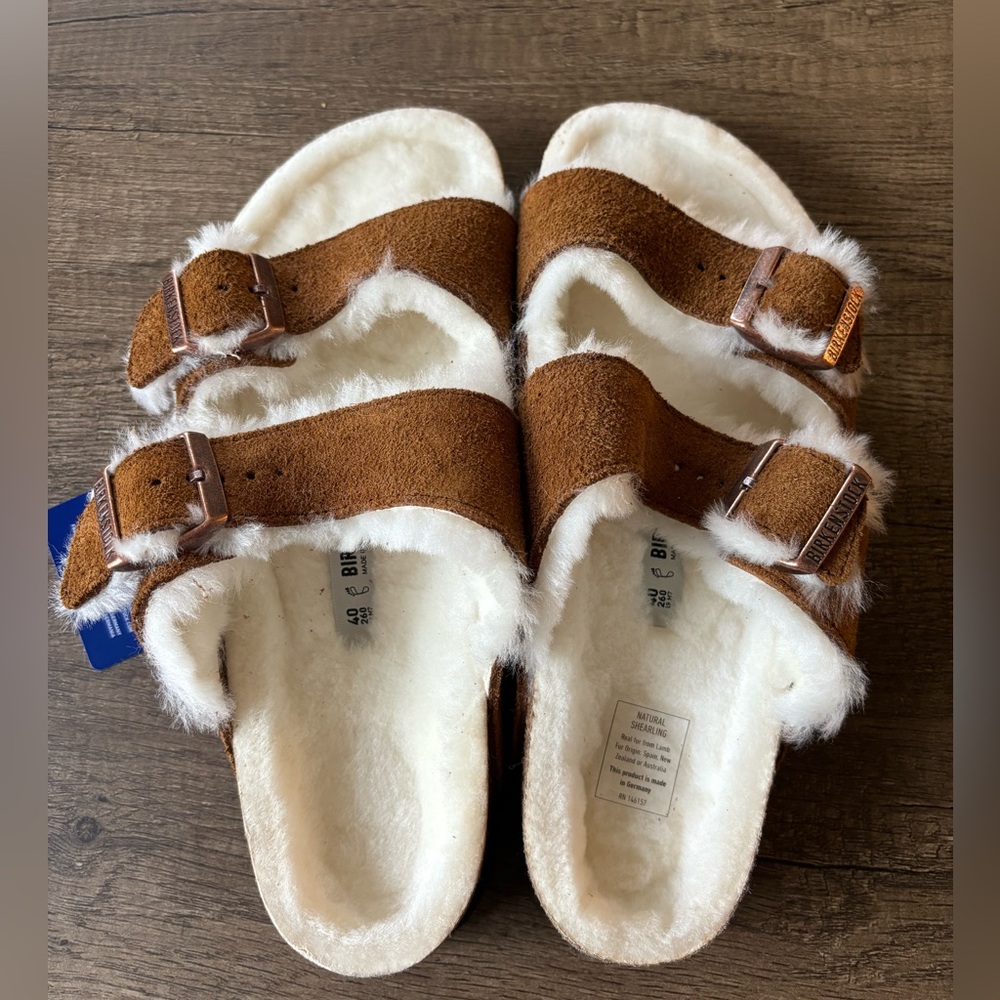 NEW Women’s Birkenstock Arizon Shearling Size 40
